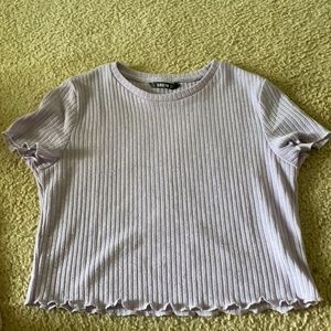 Purple crop tee